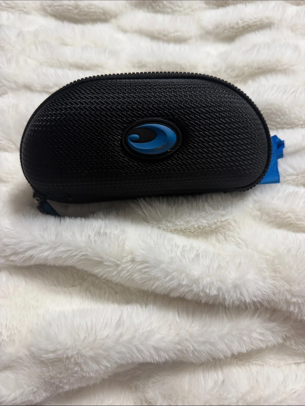 Costa Black Sunglasses Case with Blue Logo Accent